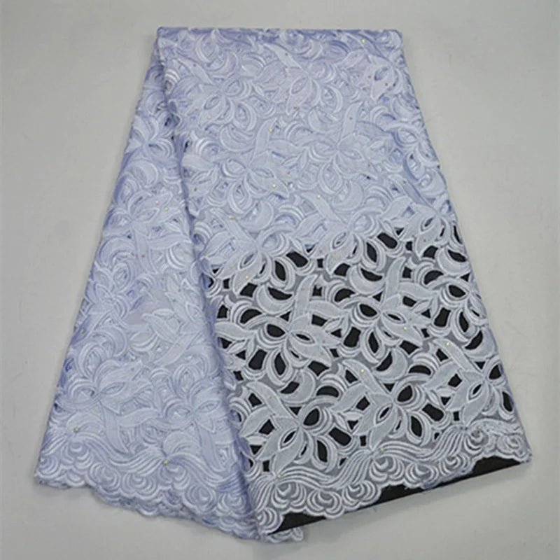 African Voile Lace Fabric – Cotton Lace for Wedding & Party Dresses - Free Delivery Worldwide only at Flexi Africa