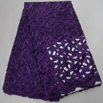 African Voile Lace Fabric – Cotton Lace for Wedding & Party Dresses - Free Delivery Worldwide only at Flexi Africa