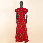 African Women's Long Trench Coat – Short Sleeve Bazin Riche Overcoat - Free Delivery Worldwide only at Flexi Africa