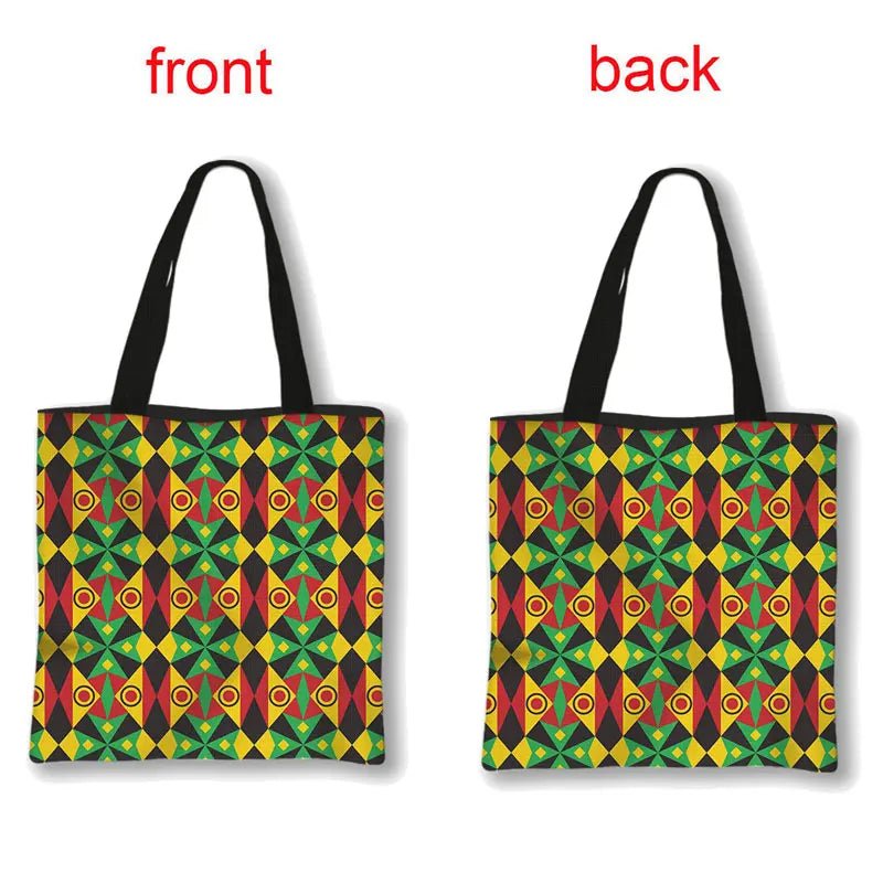 African Women's Style Handbag: Traditional Printed Top-Handle and Shoulder Tote Bags for Females - Flexi Africa - Flexi Africa offers Free Delivery Worldwide - Vibrant African traditional clothing showcasing bold prints and intricate designs