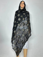 Elegant African Chiffon Hijab for Women – Embroidered Pashmina Shawl Headscarf - Free Delivery Worldwide only at Flexi Africa