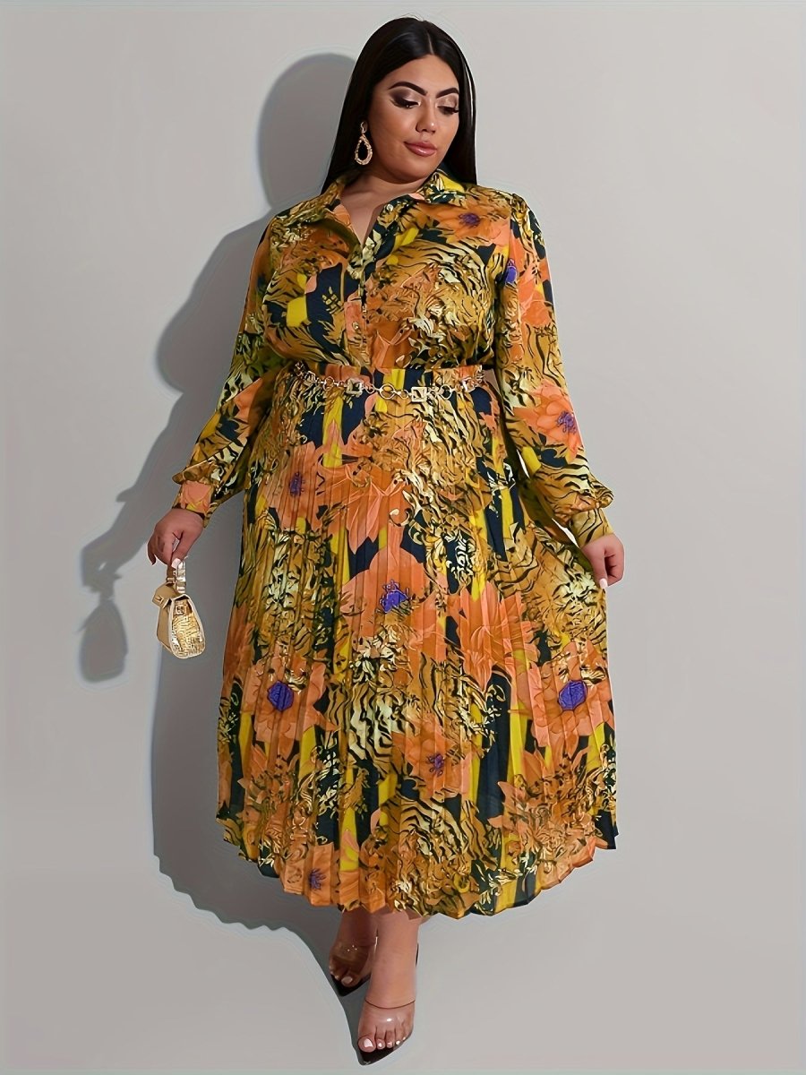 Elegant Plus - Size 2PC Outfit – Long - Sleeve Top & Skirt Set for Women - Free Delivery Worldwide only at Flexi Africa