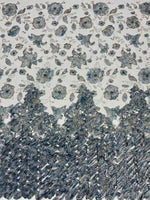 Flower Fabric Nigerian African Fabric for Couture Sewing – Wedding, Evening & Prom Dress - Free Delivery Worldwide only at Flexi Africa