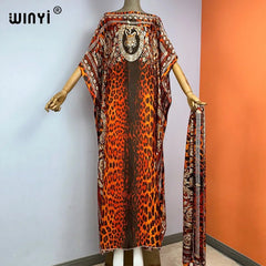 Holiday Party Chic: Elegant Oversized Kaftan with African Print - Fashionable Dress for Women/Ladies - Free Delivery Worldwide only at Flexi Africa