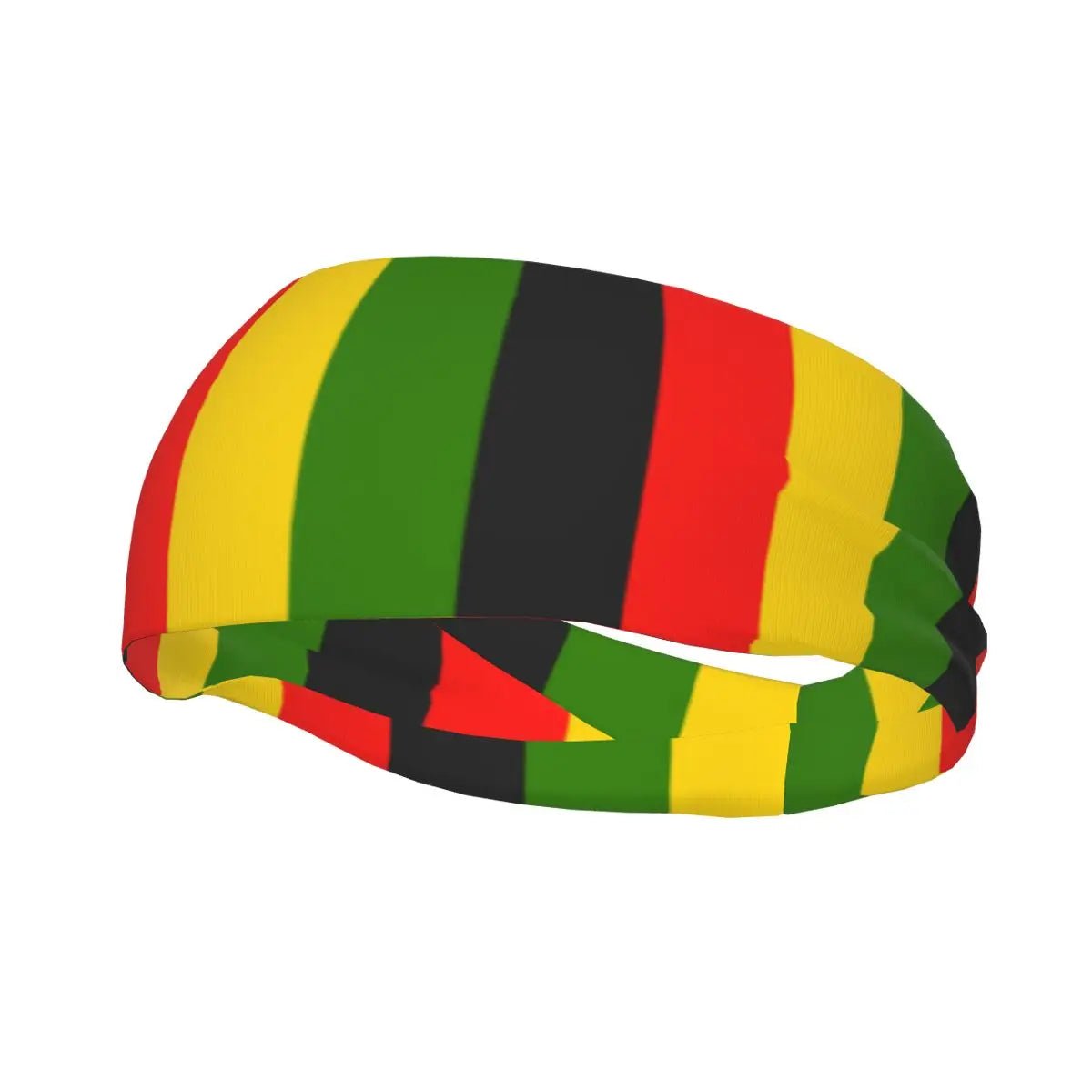 Jamaica Flag Stripe Headwrap - Stylish Headband for Sports - Flexi Africa - Flexi Africa offers Free Delivery Worldwide - Vibrant African traditional clothing showcasing bold prints and intricate designs