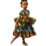 Kids African Print Princess Dress – Sleeveless Ankara Casual Mini Dress for Girls - Free Delivery Worldwide only at Flexi Africa