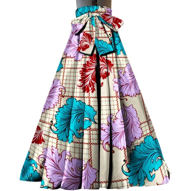 ON SALE!!! youth maxi skirt, African kente design Maxi Skirt With Pockets High Waist Ethnic Clothing Ankara Long Wax Skirt - Free Delivery Worldwide only at Flexi Africa