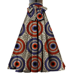 ON SALE!!! youth maxi skirt, African kente design Maxi Skirt With Pockets High Waist Ethnic Clothing Ankara Long Wax Skirt - Free Delivery Worldwide only at Flexi Africa