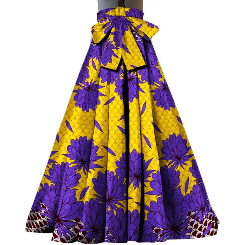 ON SALE!!! youth maxi skirt, African kente design Maxi Skirt With Pockets High Waist Ethnic Clothing Ankara Long Wax Skirt - Free Delivery Worldwide only at Flexi Africa