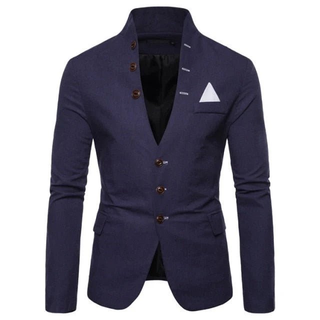 Sharp and Sophisticated: Men's Slim Fit White Blazer Coat for Business, Wedding, and Casual Events - Free Delivery Worldwide only at Flexi Africa