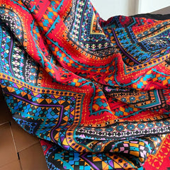 Spring and Summer Fashion African Dresses For Women Elegant Printed Silk Muslim Lady Kaftan Dress Sun Protection Kuwait Abaya - Free Delivery Worldwide only at Flexi Africa