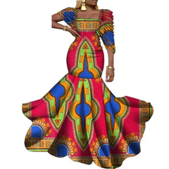 Stunning African Wax Print Dresses: Elevate Your Wedding Party Look with Elegant - Flexi Africa - Free Delivery Worldwide