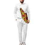 Stylish African Dashiki Print Jacket with Ankara Pants – 2PC Men’s Wedding and Party Outfit - Free Delivery Worldwide only at Flexi Africa