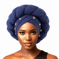 Stylish Auto Gele Bonnet Hat: Elevate Your Look with Nigerian Headwear for Women - Flexi Africa - FREE INTERNATIONAL POST