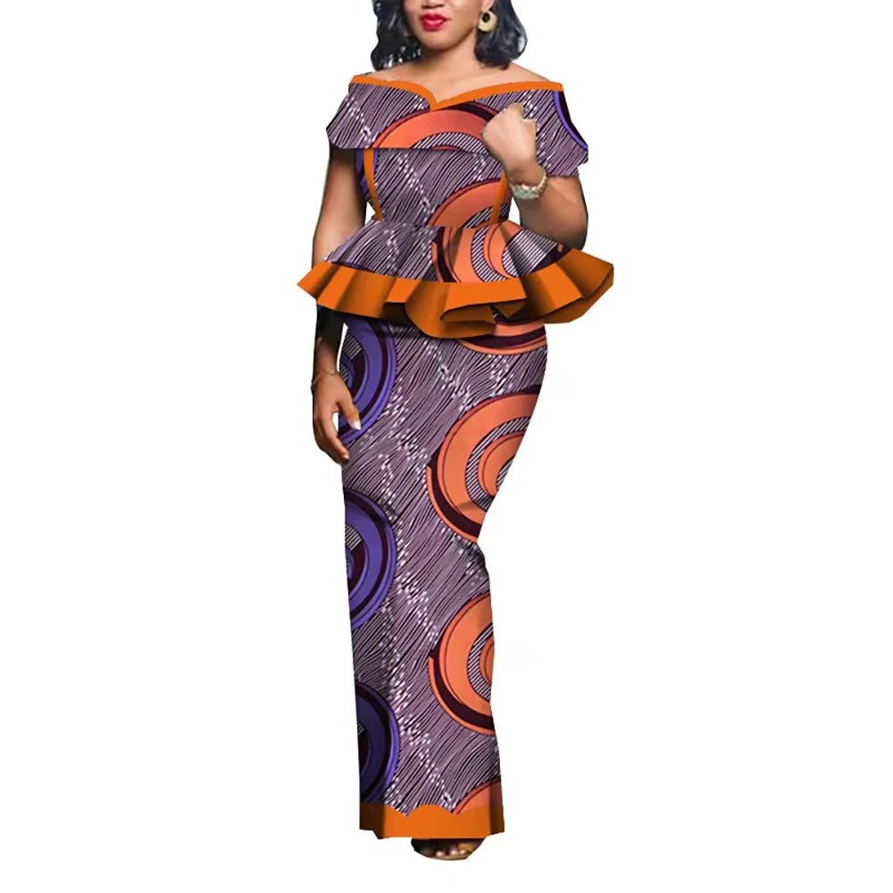 Traditional African 2PC Outfit – Dashiki Top and Skirt Set for Women - Free Delivery Worldwide only at Flexi Africa