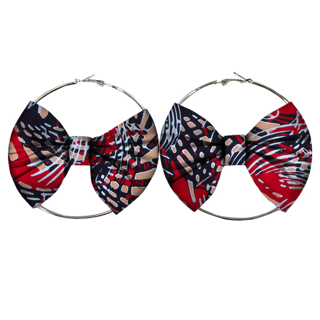 Women’s African Fashion Earrings – Handmade Circle Statement Accessories - Free Delivery Worldwide only at Flexi Africa