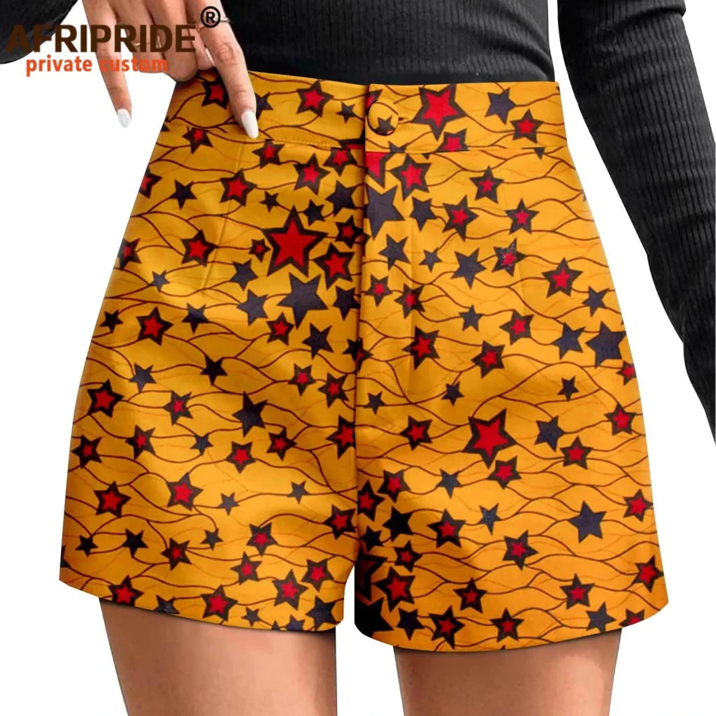 Buy Women’s Ankara Print High-Waisted Athletic Shorts – Casual Summer Style with Pockets for only $12.78 at Flexi Africa!